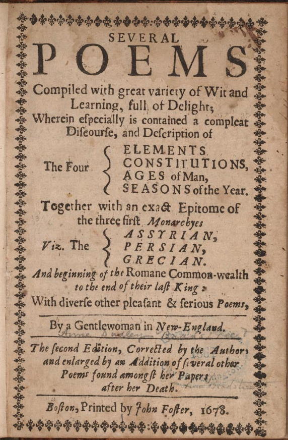 Title Page of the Edition in which this Poem was Published